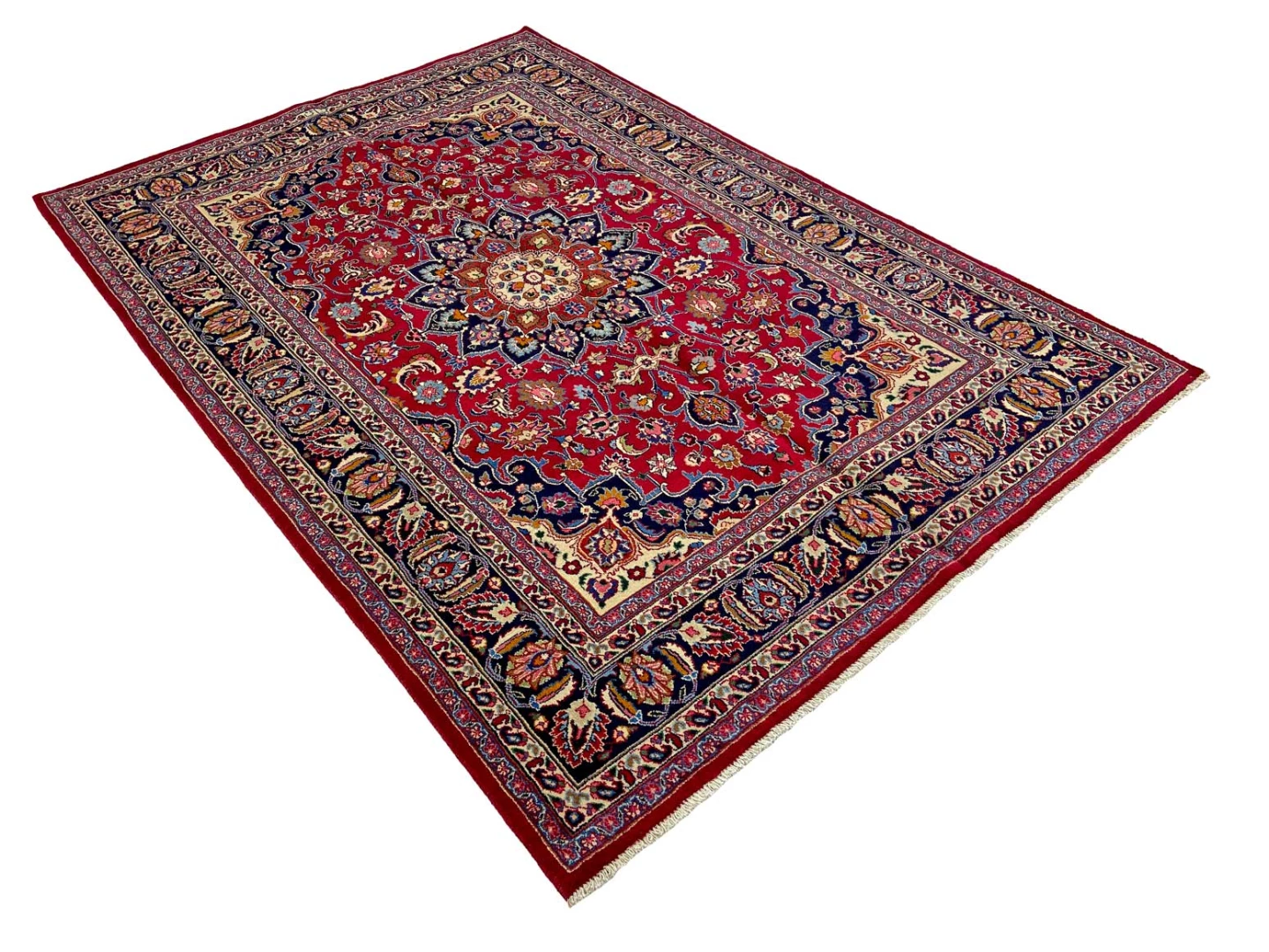 Handgeknüpfter Mashhad Perserteppich, 292 × 199 cm, Wolle