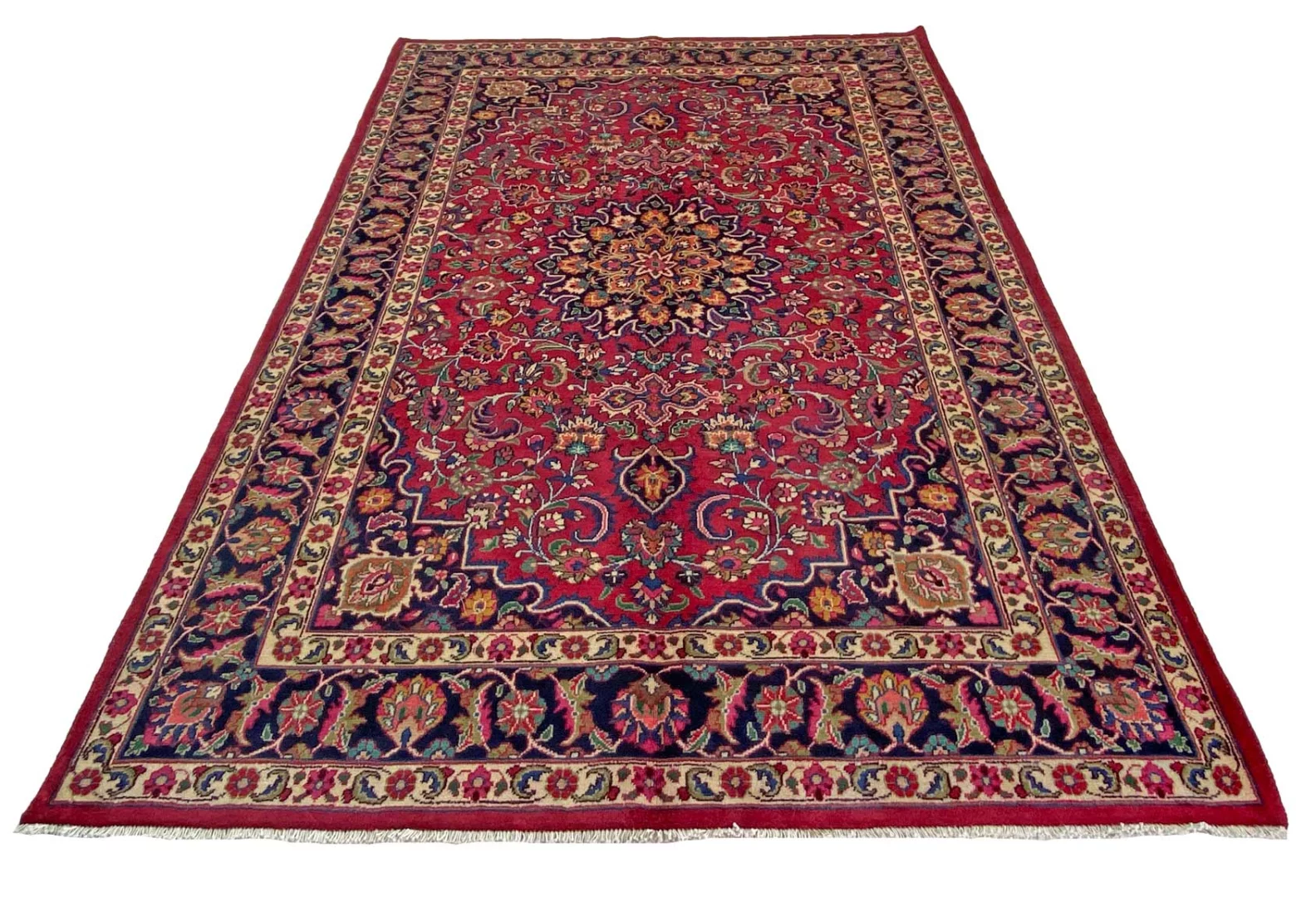 Handgeknüpfter Mashhad Perserteppich 292 × 203 cm