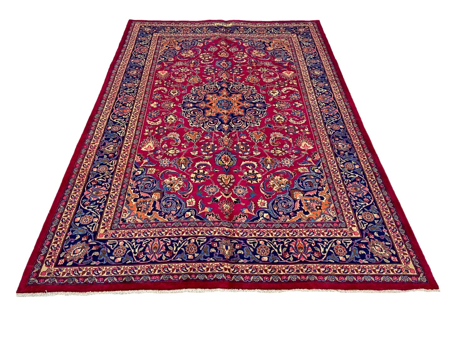 Mashhad Perserteppich aus Iran, 294 × 204 cm