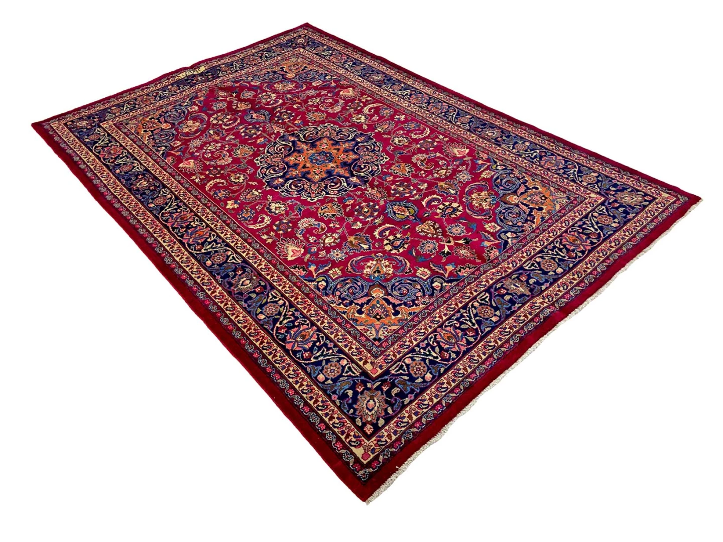 Mashhad Perserteppich aus Iran, 294 × 204 cm