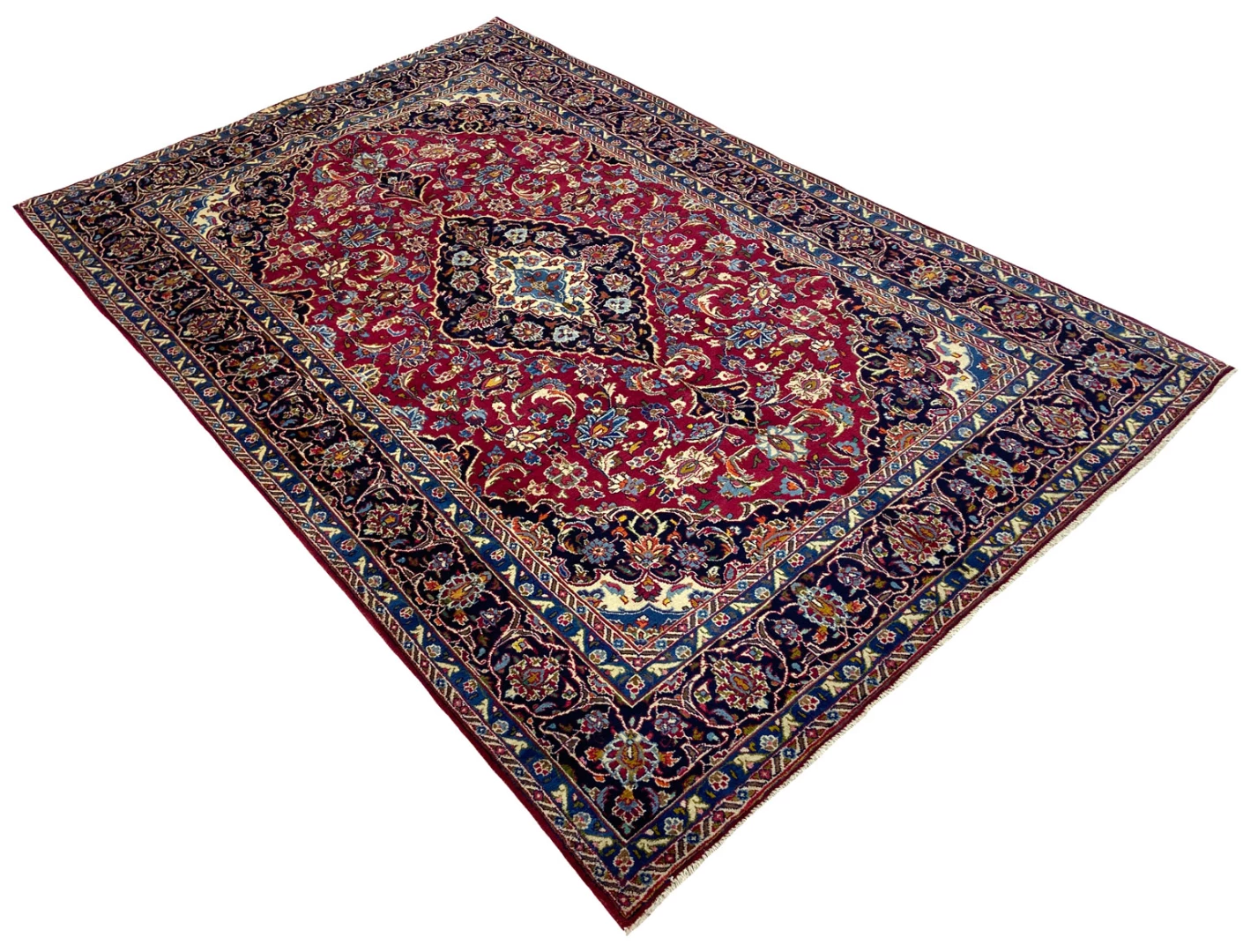 Mashhad Perserteppich 295 × 191 cm aus Wolle, handgeknüpft