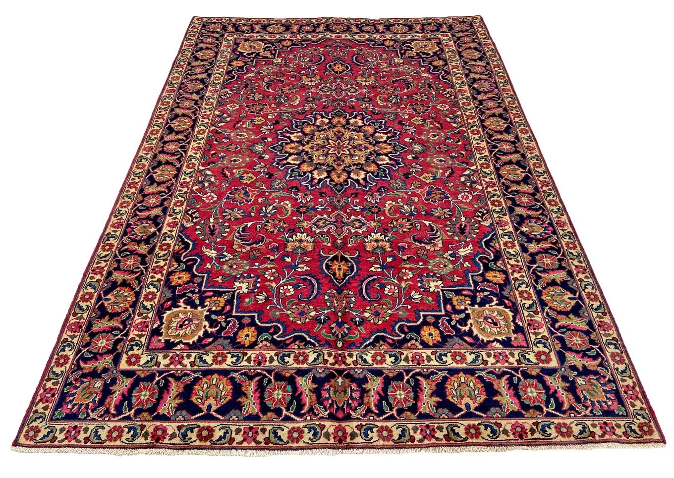 orientteppich-maschhad-295-x-200-cm-florales-muster-handgeknupft-1 Mashhad Perserteppich aus Iran, 295 × 200 cm