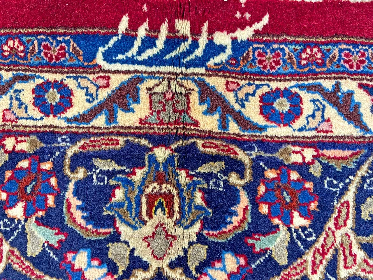 maschhad-orientteppich-302-x-196-cm-florales-muster-handgeknupft-3 Mashhad Perserteppich aus Iran, 302 × 196 cm
