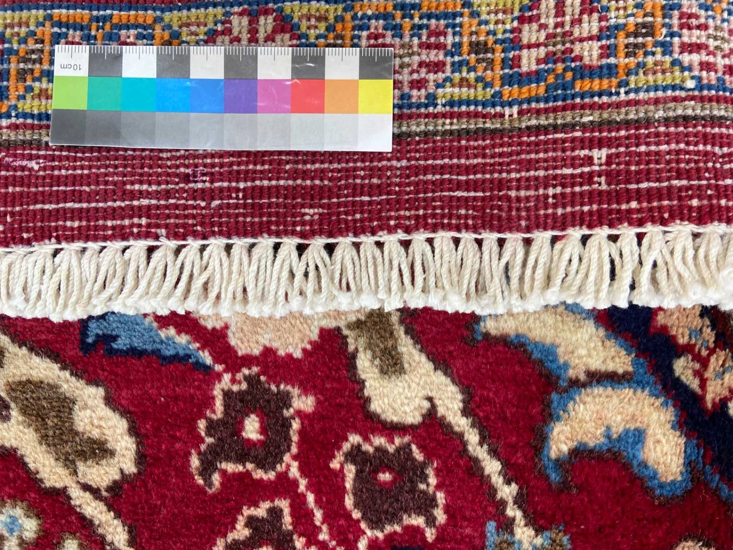maschhad-orientteppich-302-x-196-cm-florales-muster-handgeknupft-4 Mashhad Perserteppich aus Iran, 302 × 196 cm