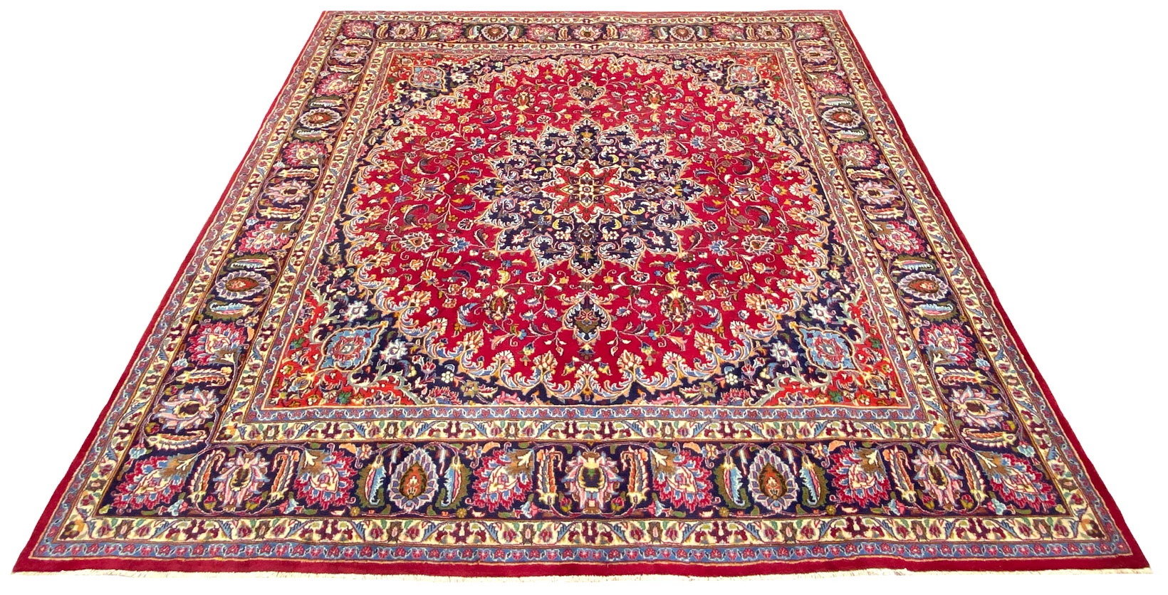 Handgeknüpfter Mashhad Perserteppich 302 × 298 cm