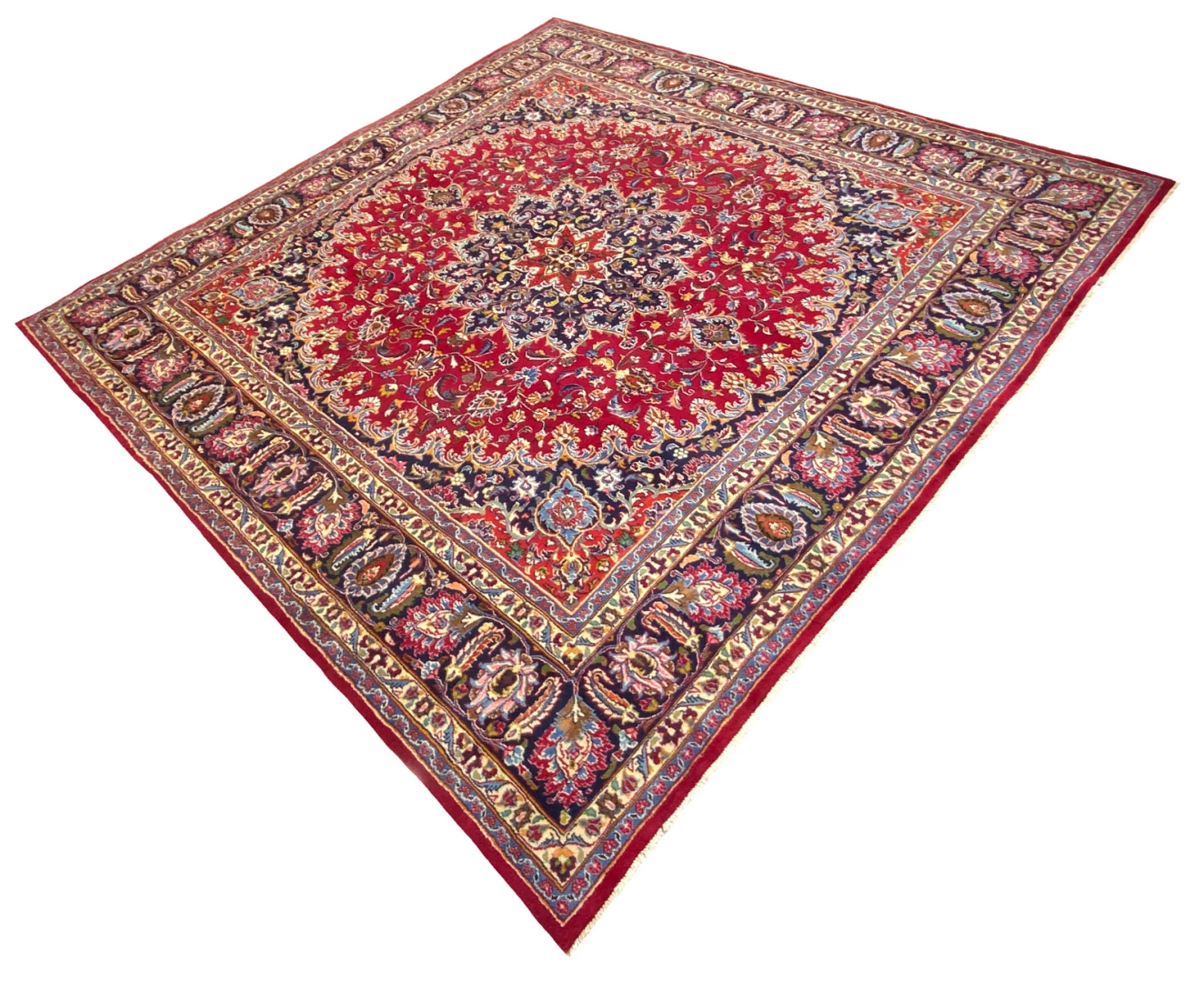 Handgeknüpfter Mashhad Perserteppich 302 × 298 cm