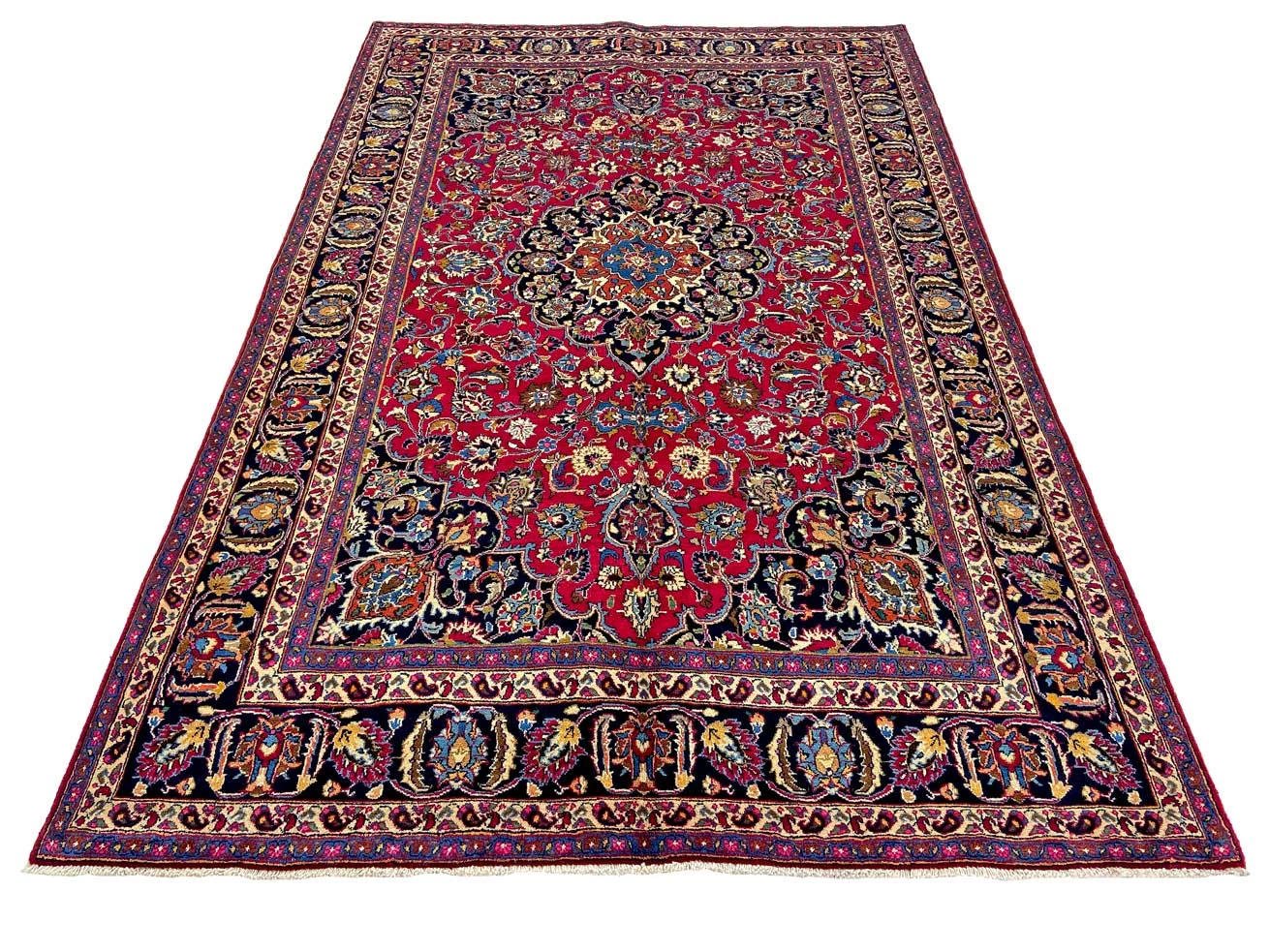 Handgeknüpfter Mashhad Perserteppich, 310 × 201 cm, Wolle