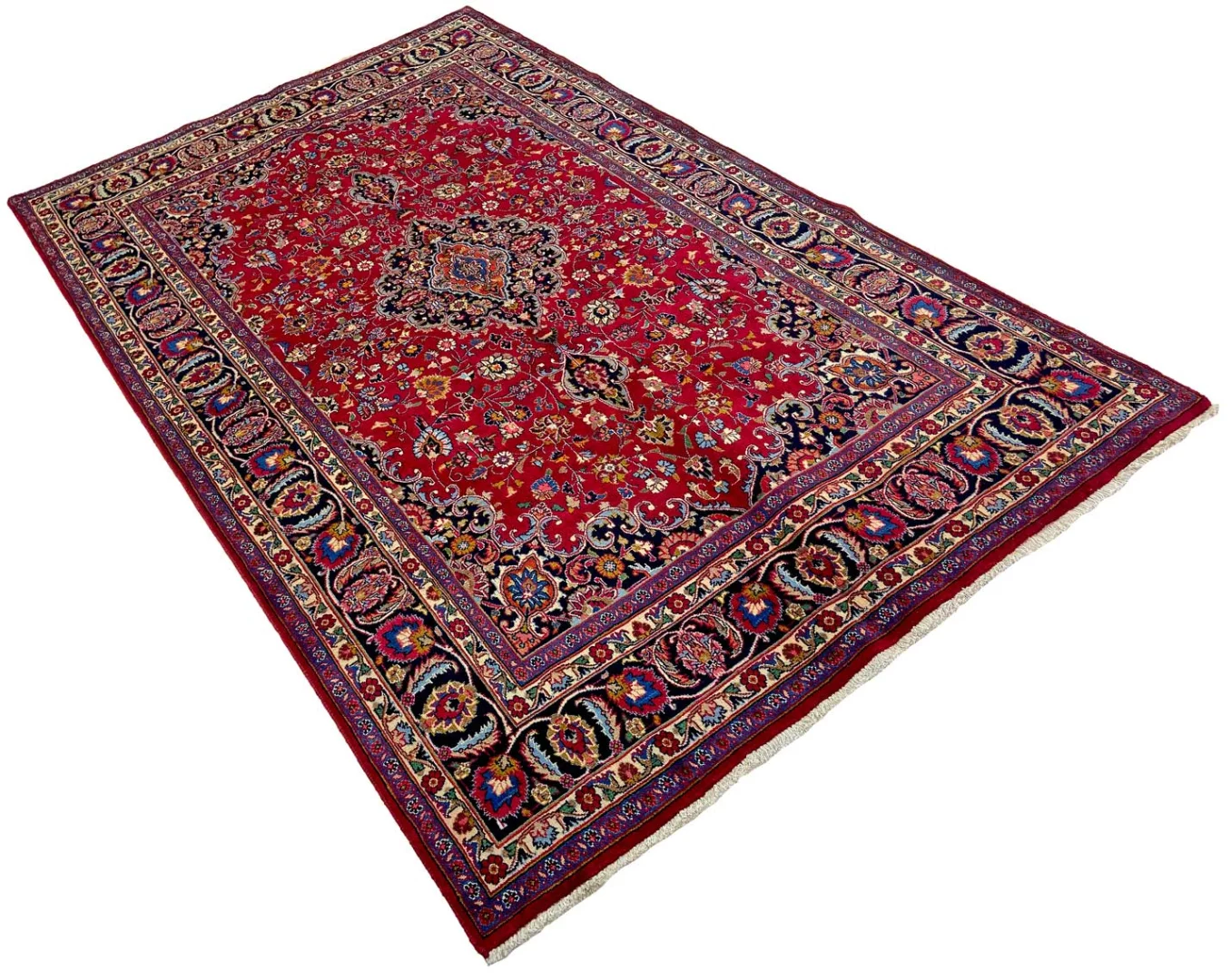 Mashhad Perserteppich 312 × 193 cm aus Wolle, handgeknüpft