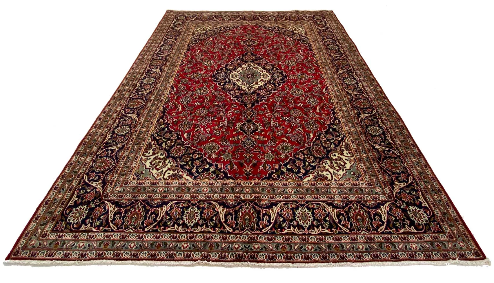 Handgeknüpfter Mashhad Perserteppich, 336 × 249 cm, Wolle