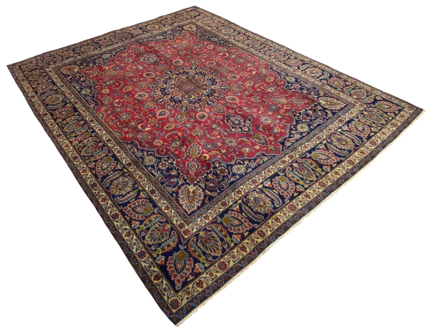 Mashhad Perserteppich aus Iran, 345 × 286 cm