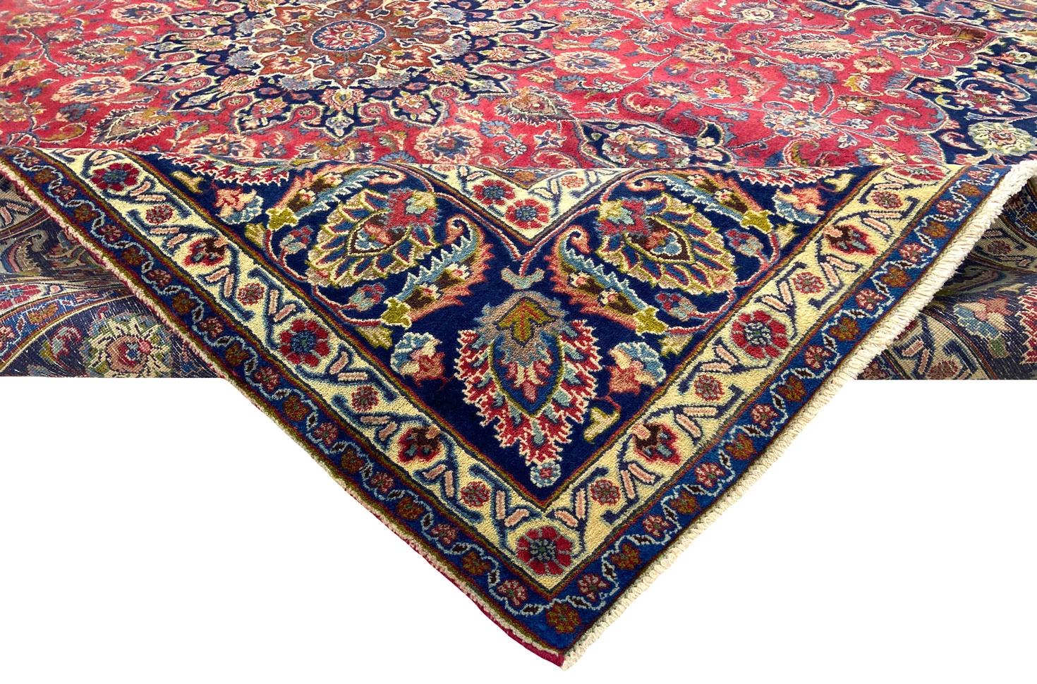 Mashhad Perserteppich aus Iran, 345 × 286 cm