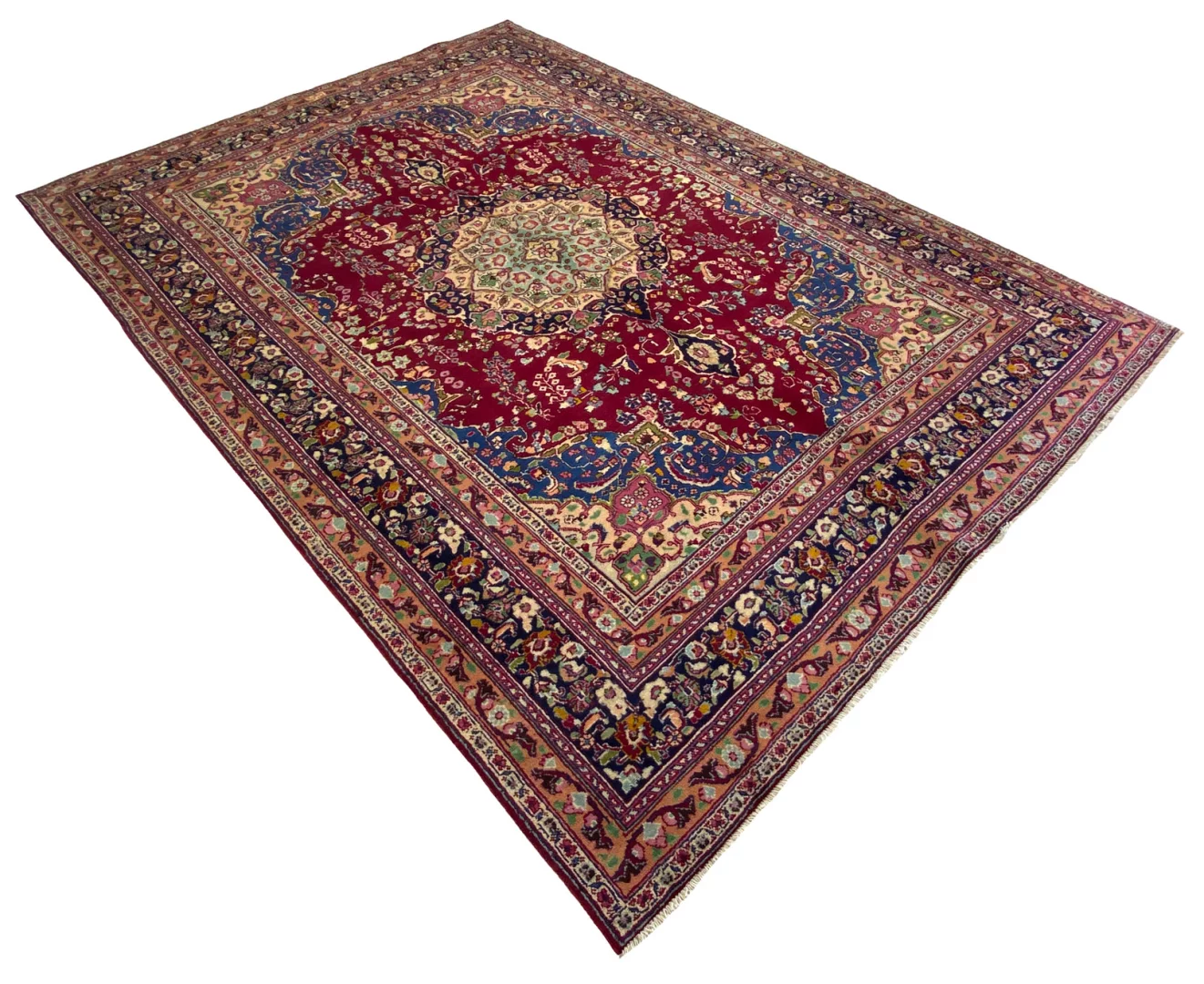Handgeknüpfter Mashhad Perserteppich 359 × 251 cm