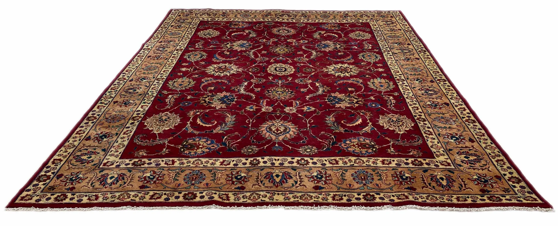 Handgeknüpfter Mashhad Perserteppich, 384 × 295 cm, Wolle