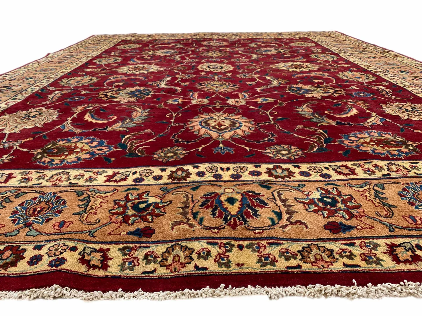 Handgeknüpfter Mashhad Perserteppich, 384 × 295 cm, Wolle
