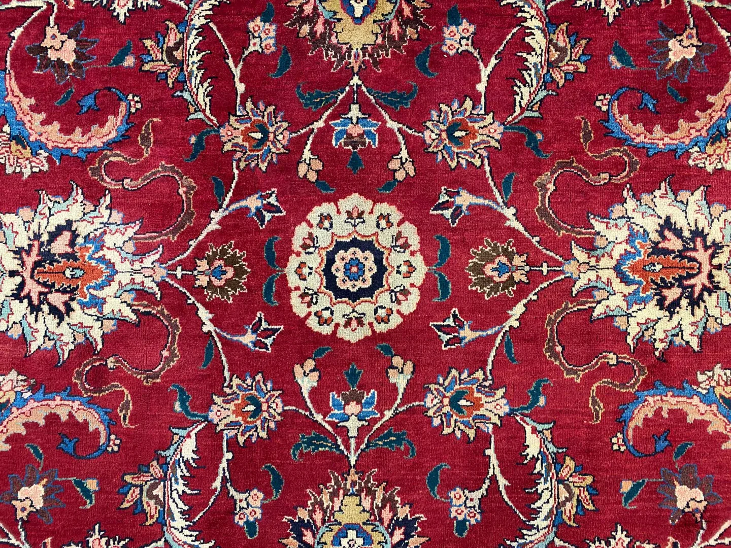 Handgeknüpfter Mashhad Perserteppich, 384 × 295 cm, Wolle