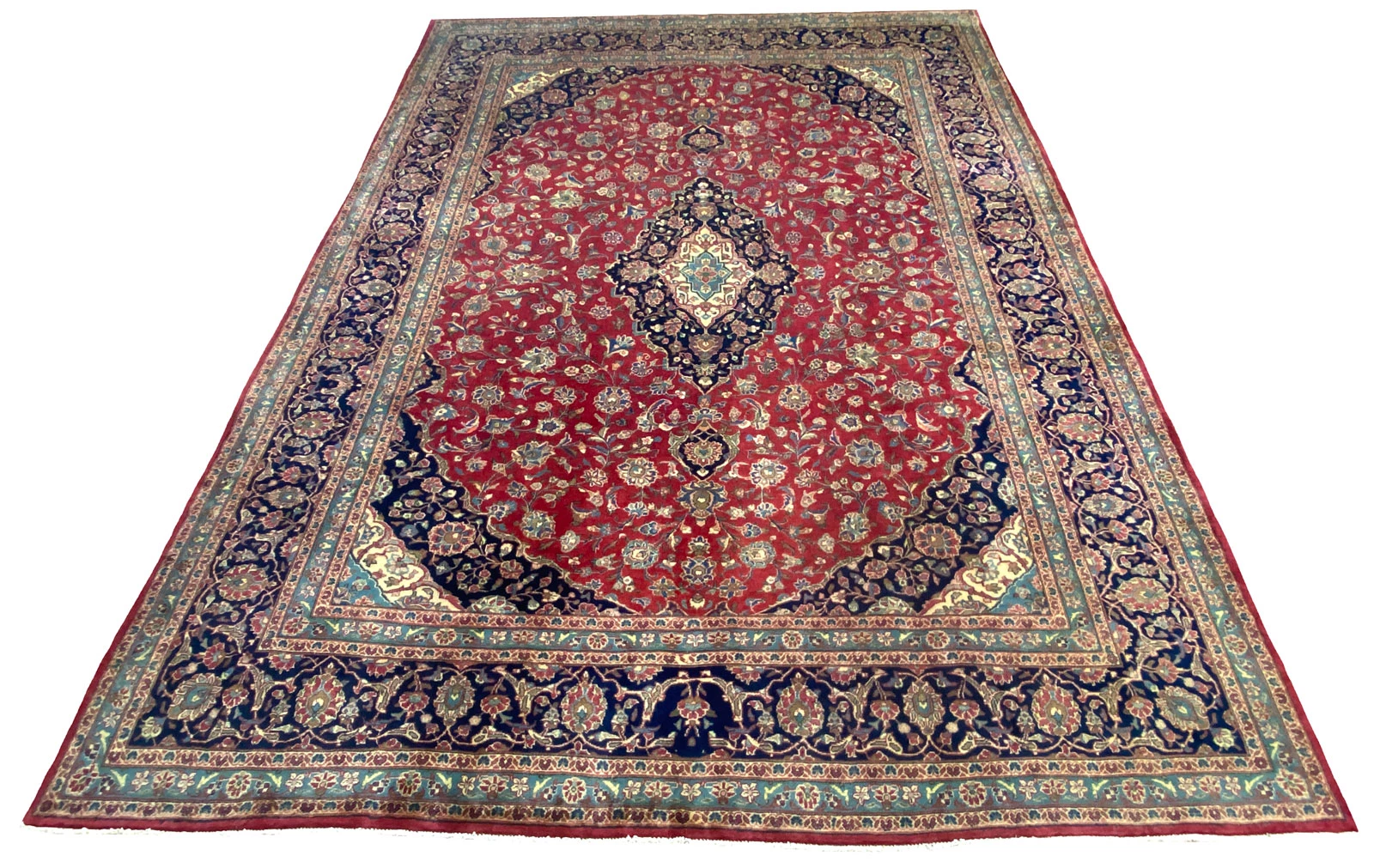 Handgeknüpfter Mashhad Perserteppich 397 × 291 cm