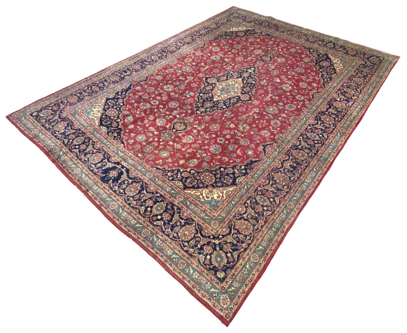 Handgeknüpfter Mashhad Perserteppich 397 × 291 cm