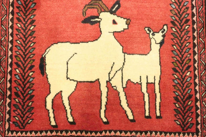 Handgeknüpfter Perserteppich 98 × 59 cm