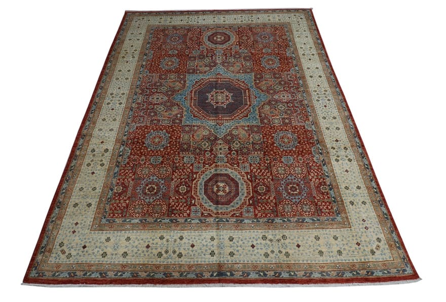 Handgeknüpfter Mamluk Orientteppich 365 × 276 cm