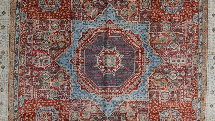 Handgeknüpfter Mamluk Orientteppich 365 × 276 cm