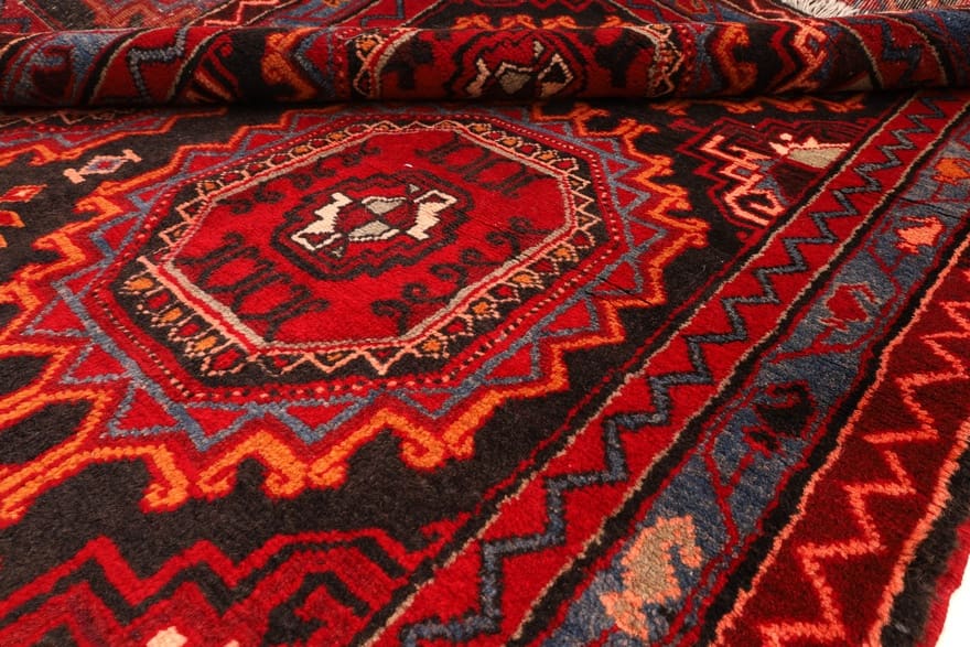 Perserteppich 425 × 140 cm aus Wolle, handgeknüpft
