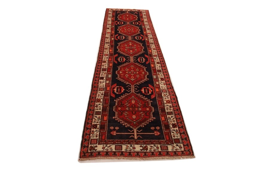 Ardebil Perserteppich 393 × 102 cm aus Wolle, handgeknüpft