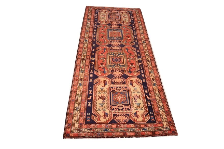 Ardebil Perserteppich aus Iran, 302 × 114 cm