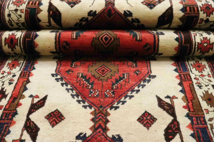 Handgeknüpfter Perserteppich, 300 × 102 cm, Wolle