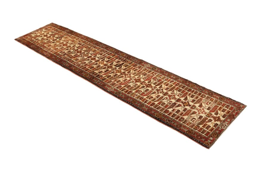 Handgeknüpfter Ardebil Perserteppich 327 × 71 cm