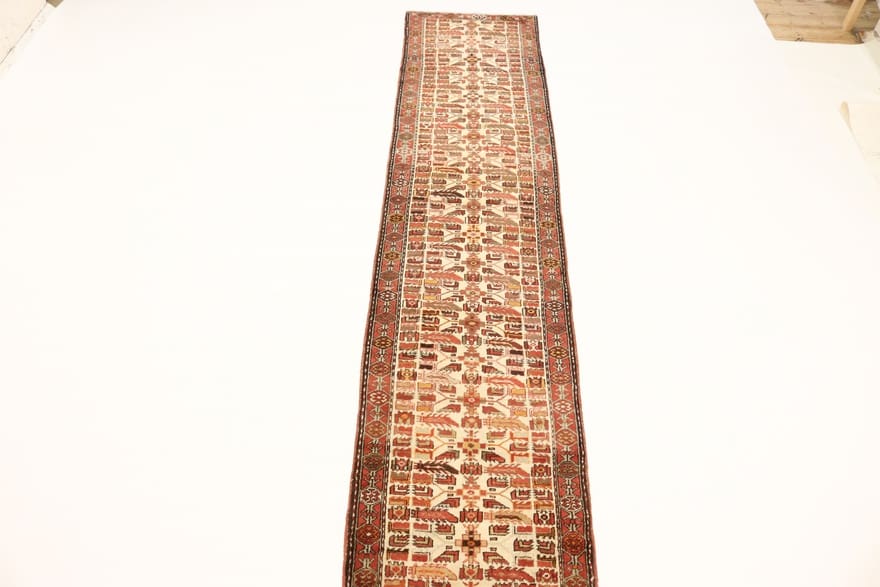 Handgeknüpfter Ardebil Perserteppich 327 × 71 cm