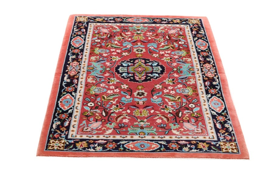 kashmir-kunst-teppich-157x97-cm-feine-seide-handgeknupft-1 Handgeknüpfter Kashmir Orientteppich, 155 × 96 cm