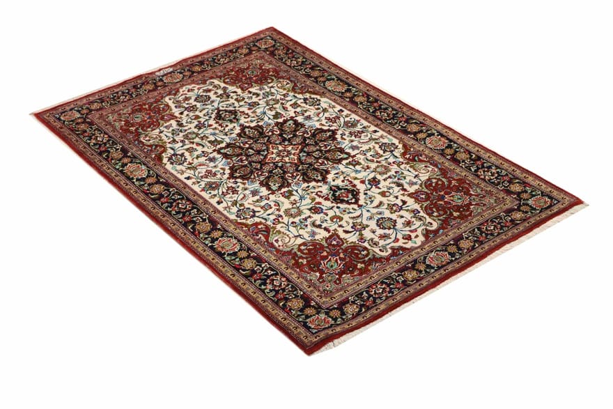Ghom Seidenteppich 158×103 cm – Handgeknüpft, hohe Qualität