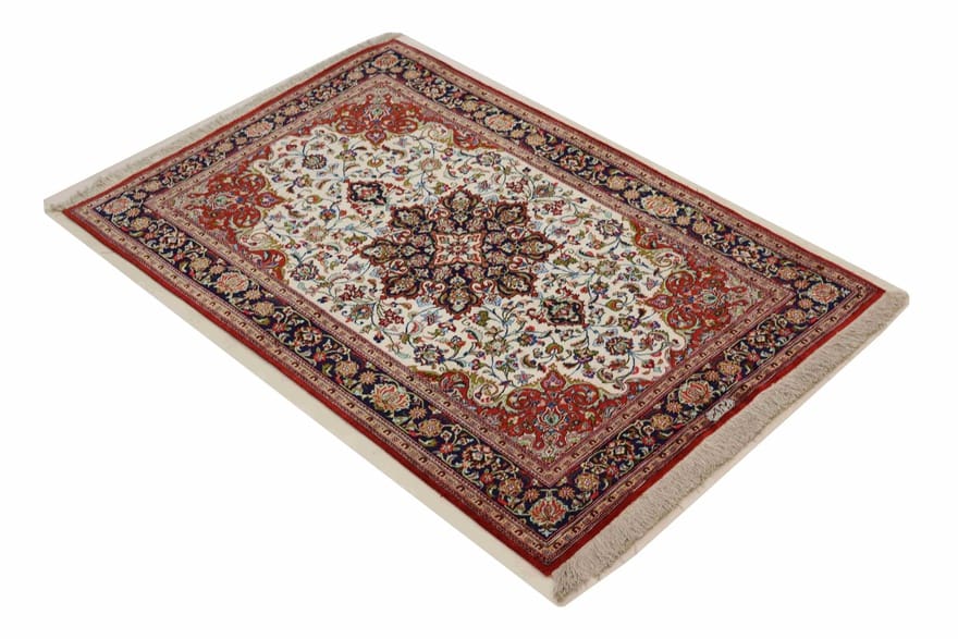 Ghom Seidenteppich 158×103 cm – Handgeknüpft, hohe Qualität