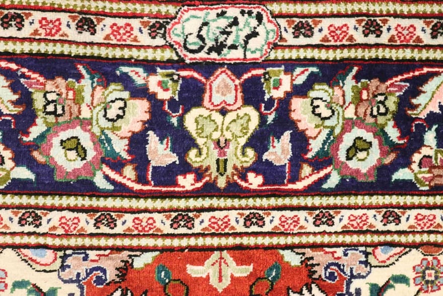 Ghom Seidenteppich 149×101 cm – Handgeknüpft, Hochwertig