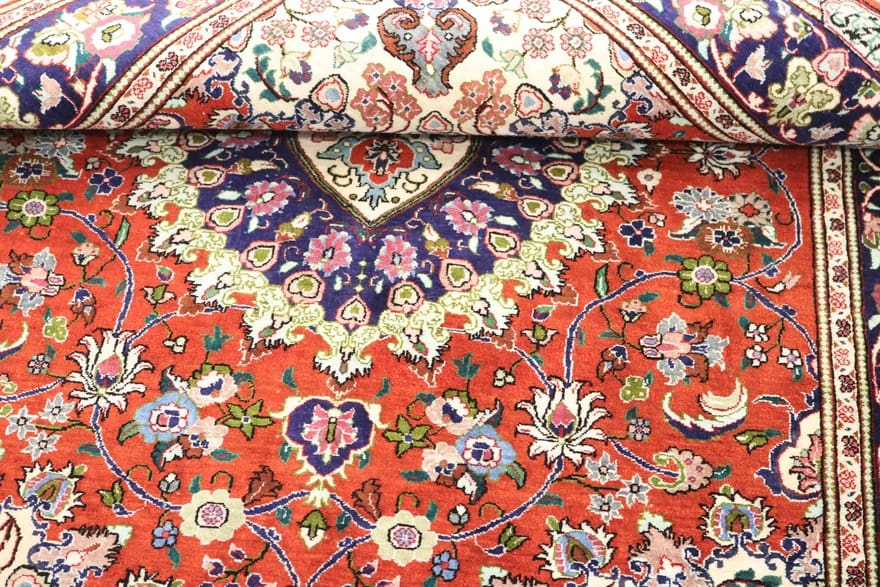 Ghom Seidenteppich 149×101 cm – Handgeknüpft, Hochwertig