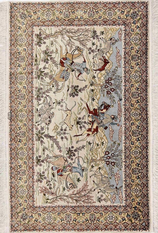 Handgeknüpfter Hereke Teppich 93 × 57 cm