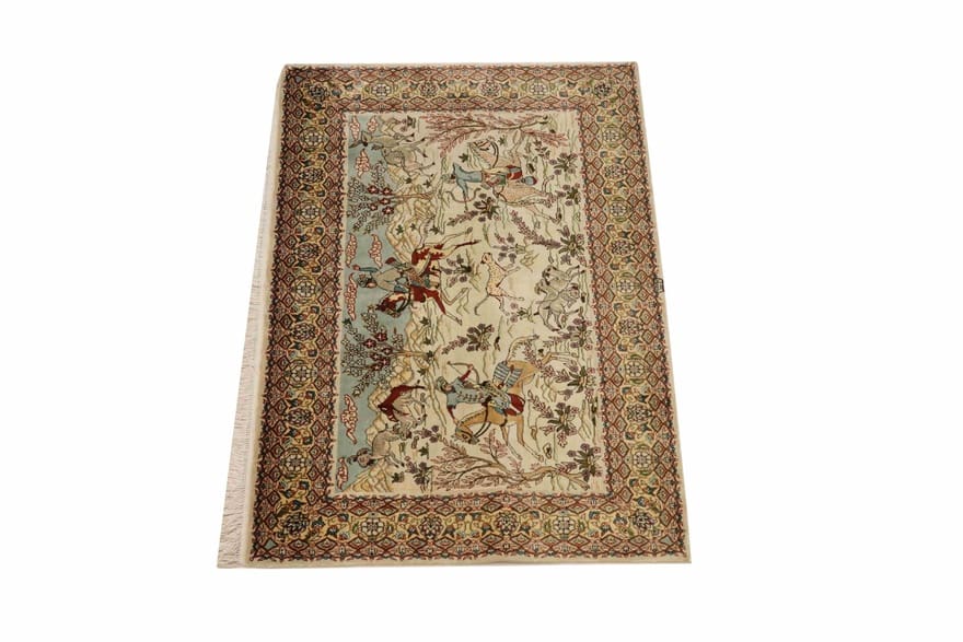 Handgeknüpfter Hereke Teppich 93 × 57 cm