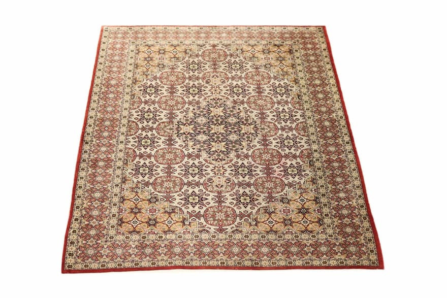 Ghom Seidenteppich 150×106 cm, handgeknüpft, luxuriös & hochwertig