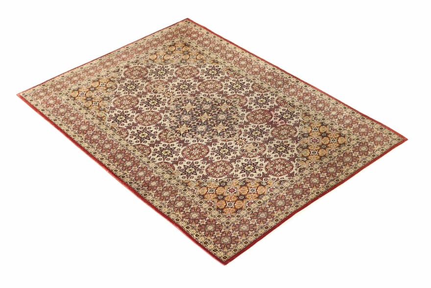 Ghom Seidenteppich 150×106 cm, handgeknüpft, luxuriös & hochwertig
