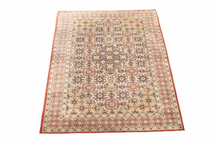 Ghom Seidenteppich 150×106 cm, handgeknüpft, luxuriös & hochwertig