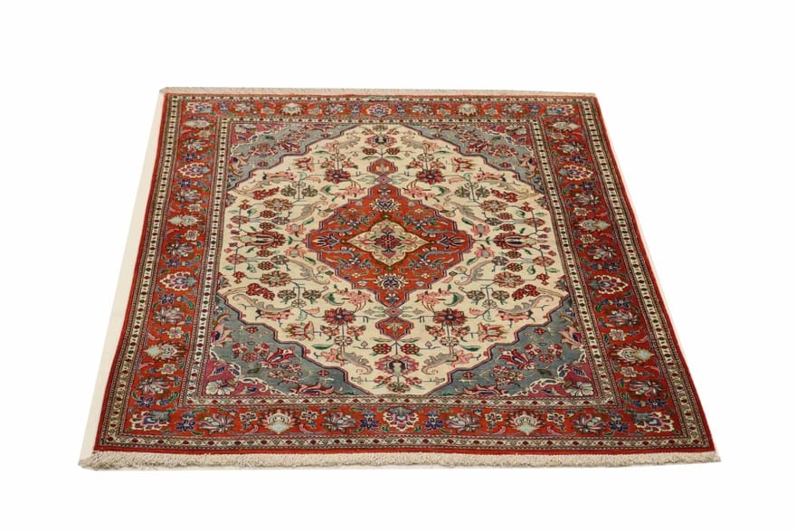 Ghom Seidenteppich 152×104 cm, luxuriös, handgeknüpft