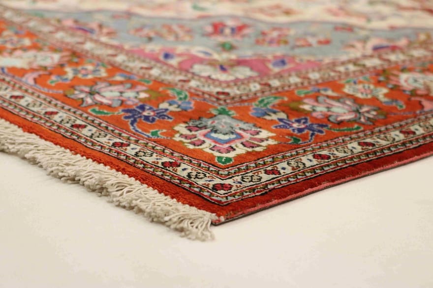 Ghom Seidenteppich 152×104 cm, luxuriös, handgeknüpft