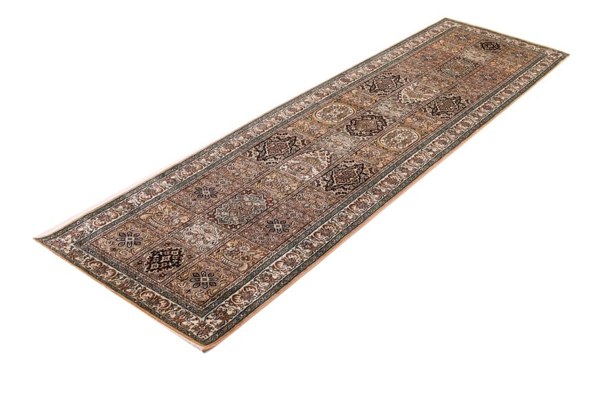 Kashmir Orientteppich aus Indien, 302 × 80 cm