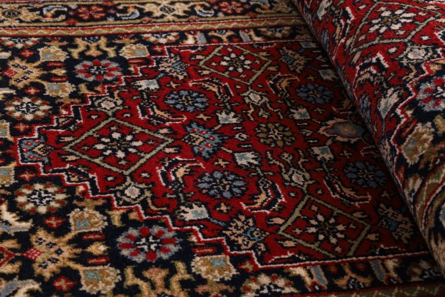 Bijar Orientteppich 142 × 77 cm aus Wolle & Seide, handgeknüpft