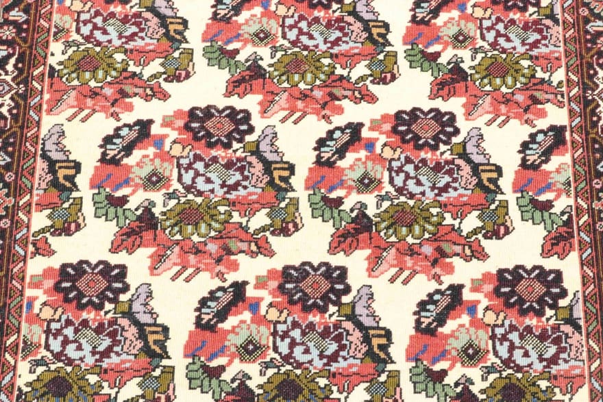 Bijar Perserteppich aus Iran, 111 × 44 cm