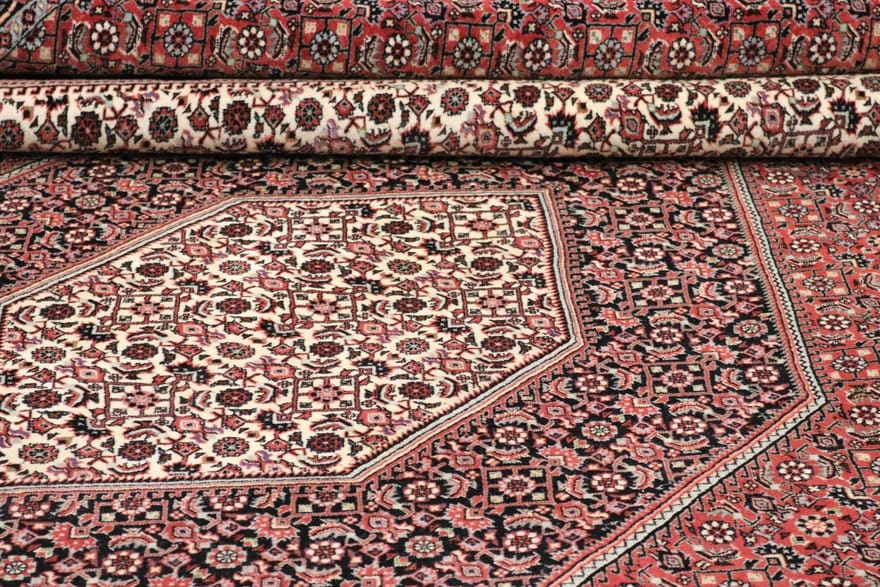Handgeknüpfter Bijar Perserteppich, 393 × 344 cm, Wolle