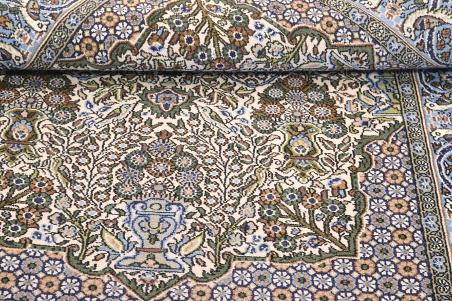 Ghom Perserteppich 158 × 110 cm aus Wolle, handgeknüpft