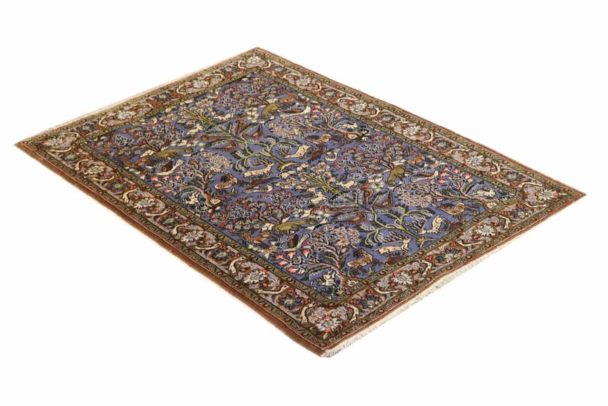 Ghom Perserteppich 154 × 110 cm aus Wolle, handgeknüpft