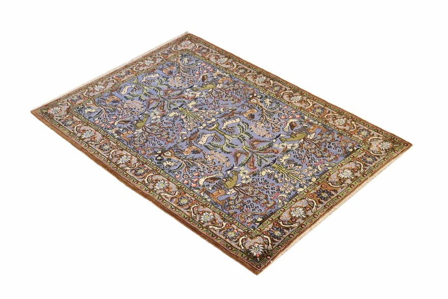 Ghom Perserteppich 154 × 110 cm aus Wolle, handgeknüpft
