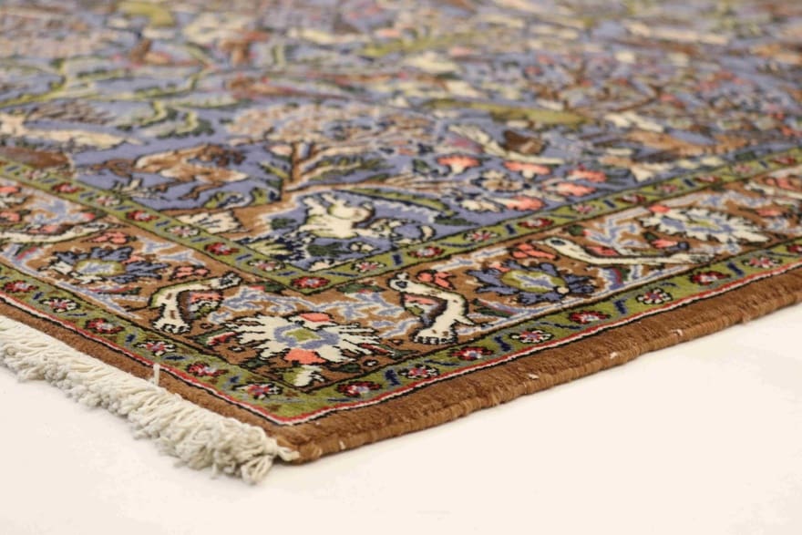 Ghom Perserteppich 154 × 110 cm aus Wolle, handgeknüpft